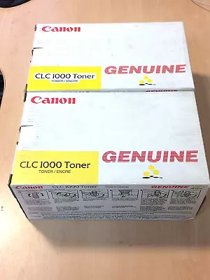Job Lot Of 2 Genuine Canon CLC 1000 Yellow Toner Cartridges - F42-0535-600 • £19.95