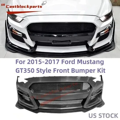 New For 2015 2016 2017 Ford Mustang GT500 Style Shebly Facelift Front Bumper Kit • $619