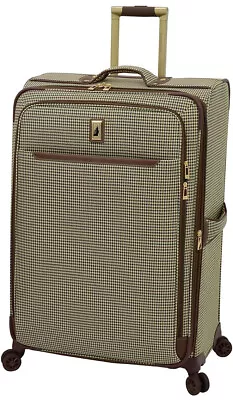 LONDON FOG Cambridge 11 Softside Expandable Spinner Luggage Olive Houndstooth  • $386