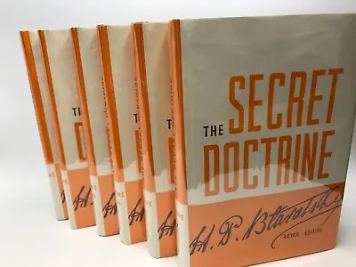6 Volume Set THE SECRET DOCTRINE. By H.P. Blavatsky 1971 Adyar Edition Theosophy • $299.99