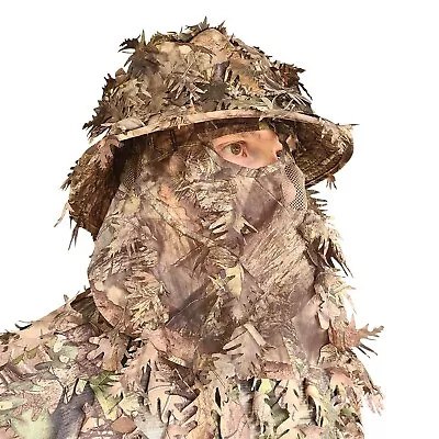 Mossy Oak And Realtree 3D Leafy Camo Bucket Hat Face Masks (Adjustable OSFM) • $38.95