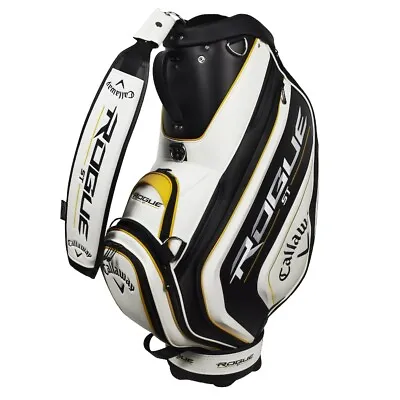 New Callaway Golf Rogue ST Staff Bag White/Black/Gold '22 • $359.95