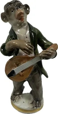 Rudolstadt Monkey Band Porcelain Figurine Mandolin • $200