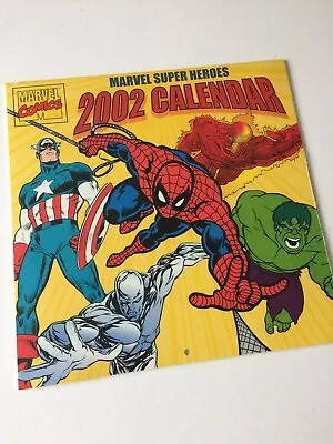 Calendar MARVEL SUPER HEROES 2002 Comics SEALED Collectable RARE NEW F218 • £9.97