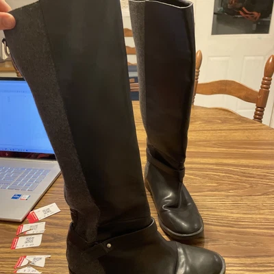 $15 • Buy ZARA BASIC COLLECTION - SIZE 39 EU  Black KNEE HIGH BOOTS