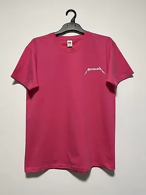 Metallica Bright Pink T-Shirt. Size M. Brand New. FREE POSTAGE • £7.99