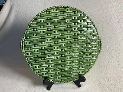 12.5” J. Willifred Majolica Basketweave Platter NWT • $35