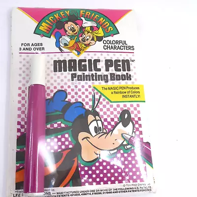 Mickey & Friends Invisible Ink Magic Pen Picture Book Colorful Characters Goofy • $24