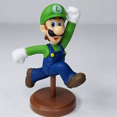 Super Mario Bros Wii 2  Jumping Luigi Choco Egg Mini Figure Gashapon Furuta • $8