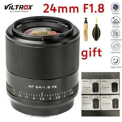 $539 • Buy Viltrox 24mm F1.8 FE Autofocu Wide Angle Lens For Sony E-Mount Full-Frame Camera