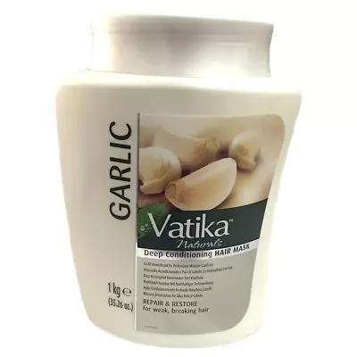 Dabur Vatika 1kg / 1000gm Garlic Hair Mask Oil Treatment Cream Promote Hair Grow • $19.95