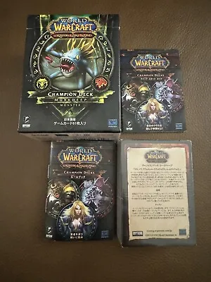 WOW World Of Warcraft TCG Murkdeep Champion Deck Sealed Cards JAPANESE • $9.99