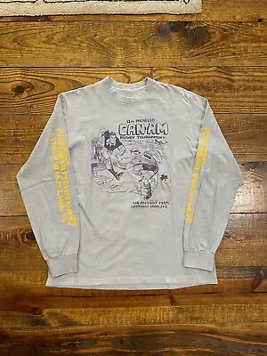 Vintage 80s Michelob Beer Can Am Rugby Tournament L/S Tee L Rare Lake Placid NY • $50