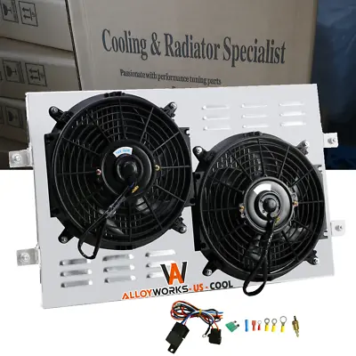 Electric Radiator Cooling Fan+shroud Relay For 1972-1986 Jeep Cj5 Cj6 Cj7 I6/v8 • $99