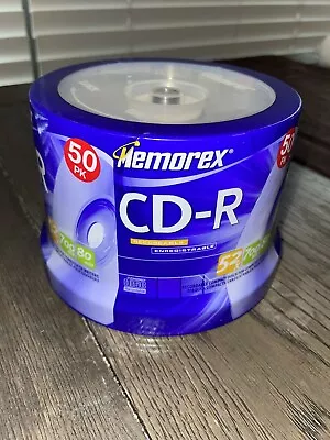 MEMOREX Music CD-R 50 Pack Blank CDS | 52X 700MB 80min | New SEALED • $20