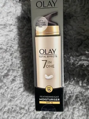 Olay Total Effects 7 In One Moisturiser Featherweight Spf 15 • £5