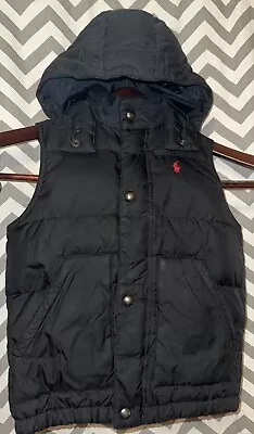 POLO Ralph Lauren Kids Puffer Vest Size 4T With Removable Hood • $40