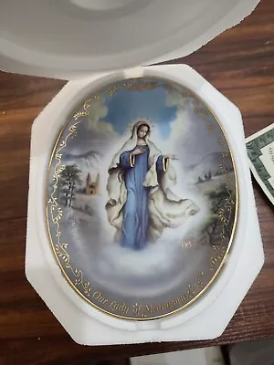 Visions Of Our Lady Plate  Our Lady Of Medjugorje   The Bradford Exchange • $14.99