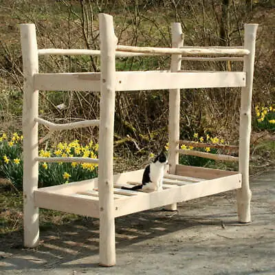 £1149.99 • Buy Handmade Bespoke Wooden Garden Bench Recycled Oak Woodland Eco Rustic Reclaimed
