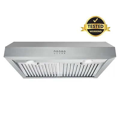 30 In Under Cabinet Ventilation Hood Kitchen Hood (OPEN BOX) LED Lights • $130.18