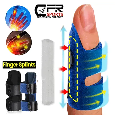 £6.89 • Buy Finger Splint Support Brace Pain Relief Trigger Fixing Straightener Corrector UK