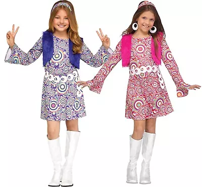 Child Shaggy Chic Hippie 60s 70s Go Go Mod Feelin Groovy Costume  • $13.50