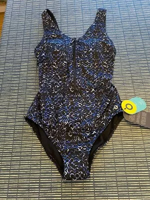 M & S Swimming Costume With Zip Front BRAND NEW • £25