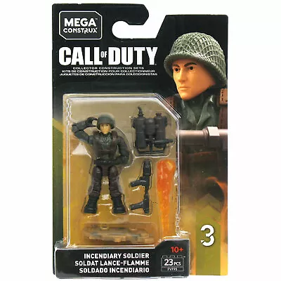 Mega Bloks Construx Call Of Duty Specialists Series 3 - INCENDIARY SOLDIER Fig • £10.99