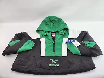 Philadelphia Eagles Starter Pullover Jacket HOMAGE 2xl XXL Black Green New Kelce • $309