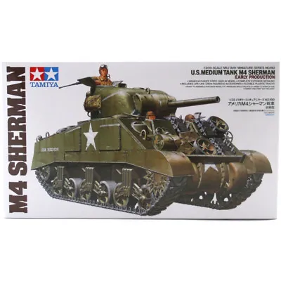 Tamiya M4 Sherman Tank Model Kit 35190 Early Production Version Scale 1:35 • £26.10