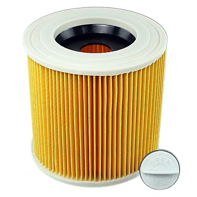 KARCHER Vacuum Cleaner Filter Wet & Dry Hoover Cartridge A2500 A2524 A2251ME • £8.95