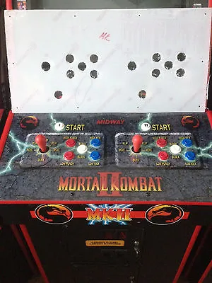 Mortal Kombat Mk1 Mk2 Mk3 Mk4 Umk3 Arcade Lexan Control Panel Pre Drilled • $54.99