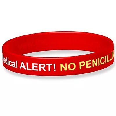 Penicillin Allergy Medical Wristband • £4.95