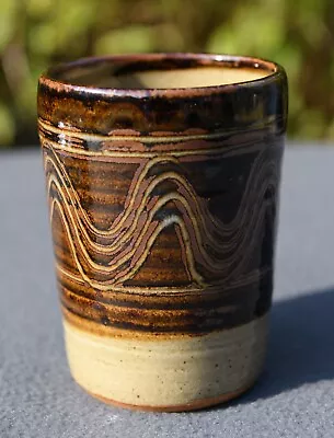 £15 • Buy Winchcombe Stoneware Studio Pottery Ceramic Beaker Cup
