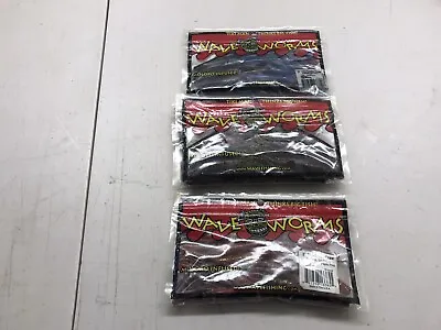 $4 • Buy Wave Worms Lot Of 4 3” Tiki-Grass Craw