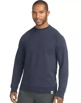 Hanes Mens 1901 Heritage Fleece V-Notch Crewneck Sweatshirt 3 Colors S-XL • $18.99