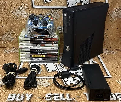 Microsoft Xbox 360 Slim 4GB Home Console W/ Games & Controller Bundle • $134.99