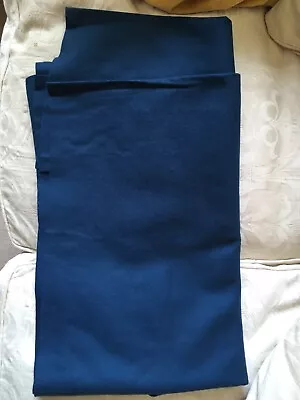 LARGE REMNANT PURE WOOL FELT AGEAN BLUE VTG 70’s UNUSED • £19