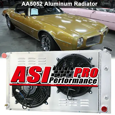 4 Row Radiator+Shroud Fan  For 1970-81 Pontiac Firebird Trans Am Esprit  Formula • $309