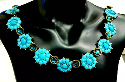 Lovely And Very Elegant Michal Negrin Necklace Blue Crystals  Jewelry • $197.10