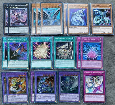 Yugioh Cyber Dragon Deck Core/Collection/Bundle Incl. Secret & Ultra Rare • £29.99