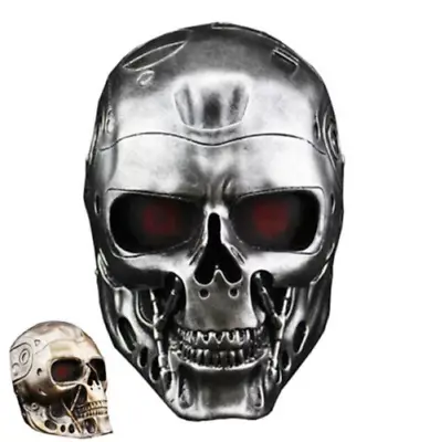 Terminator Resin Full Face Mask Halloween Skull Head Horror Cosplay Mask • $42.89