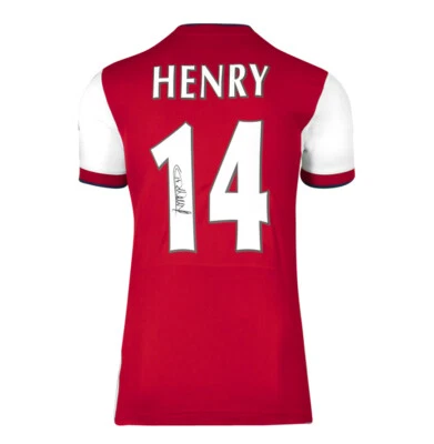 £505.99 • Buy Thierry Henry Signed Arsenal Shirt - 2021-2022, Number 14 Autograph Jersey