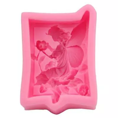 3D Angel Flower Fairy Silicone Mold DIY Soap Candle Cake Fondant Baking Mould • £6.04