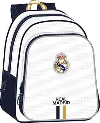 School Bag Real Madrid C.F. White 28 X 34 X 10 Cm NEW • $77.45