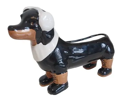 Dog Whisperer Dog Candle 10  Daschund Ceramic 3 Wick Christmas Pine Scented  • $29.99