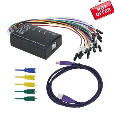 USB Logic Analyzer 16CH With 100M Max Sample Rate And Software Support • £139.19