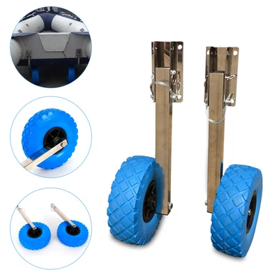 £65.55 • Buy Launching Wheels Folding Dinghy Wheel &Bracket For Inflatable Boat 330.7lbs USA