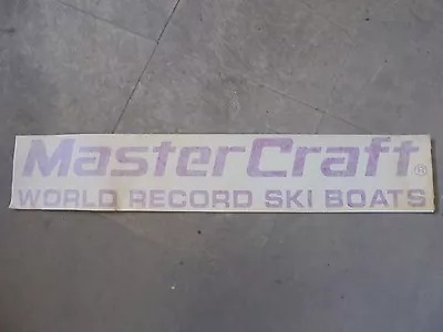 $12.99 • Buy Mastercraft Boat Decal Vinyl Sticker  Red 27  X 6 