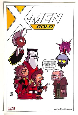 X-men Gold #1 Skottie Young Lithograph 6.5x10 Print Marvel Wolverine Storm Nm • $3.19